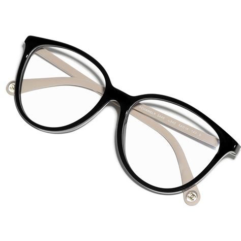 Butterfly Eyeglasses Acetate Black & Beige 